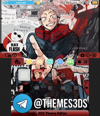 Jujutsu Kaisen - Yuji Itadori V2 By OFAzz-_- #theme @themes3ds