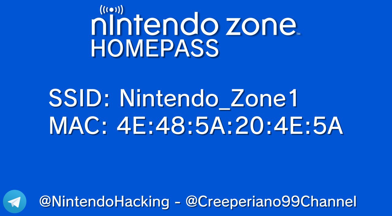 Nuovo Indirizzo Mac di NHZ (@NintendoHacking) per la Nintendo Zone propria in casa o portatile (C'è [...]