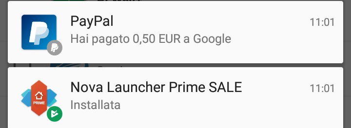 Nova Launcher Prime in offerta a soli 50 centesimi! @Creeperiano99Channel  tele[...]
