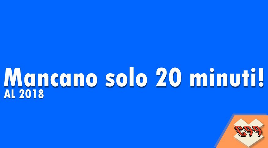 Mancano soltanto 20 minuti al 2018! @Creeperiano99Channel  telegram Visualizza [...]