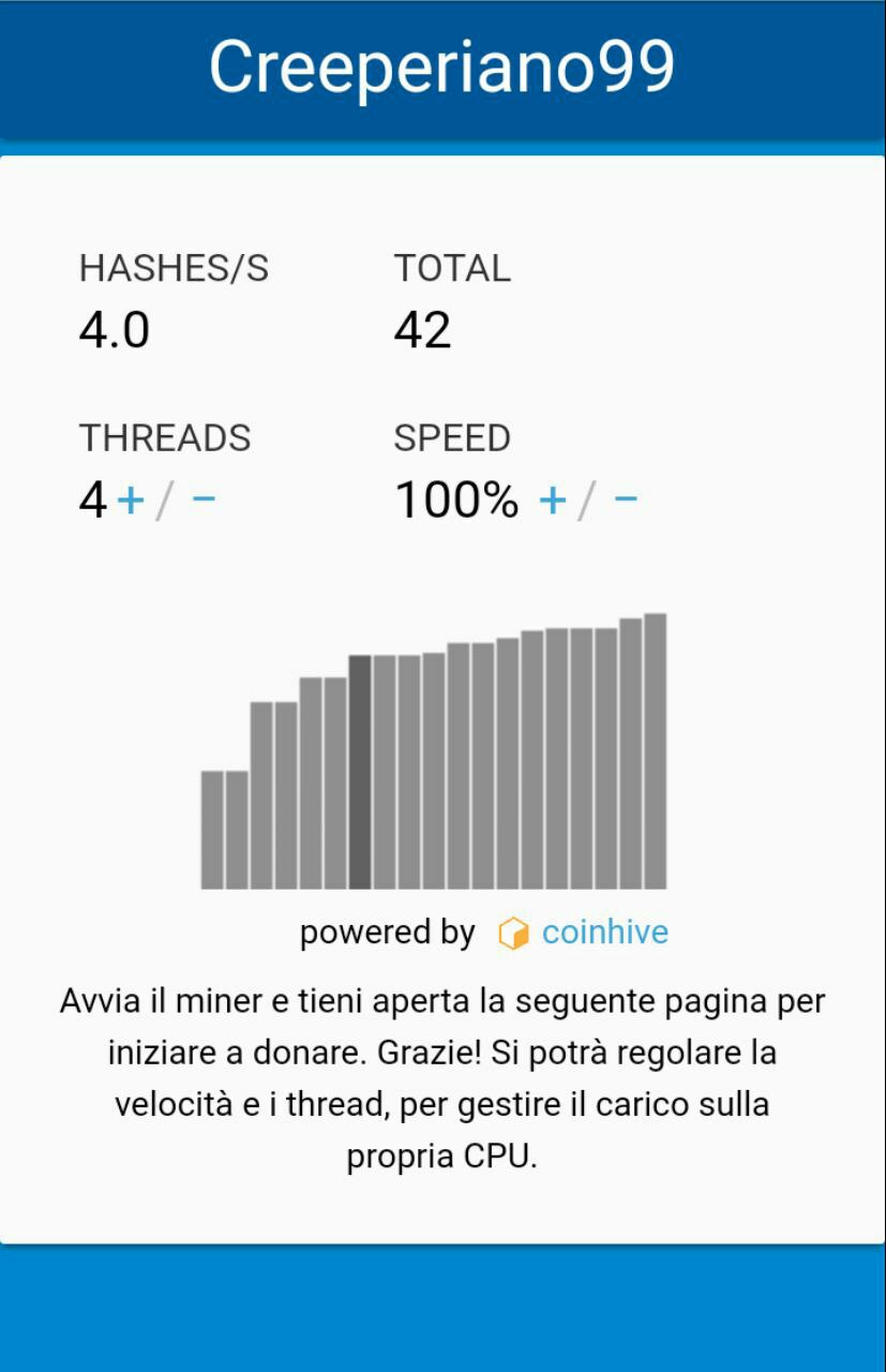 Colori cambiati sulla pagina del miner. Con calma farò pagine di altri colori accessibili scrivendo [...]