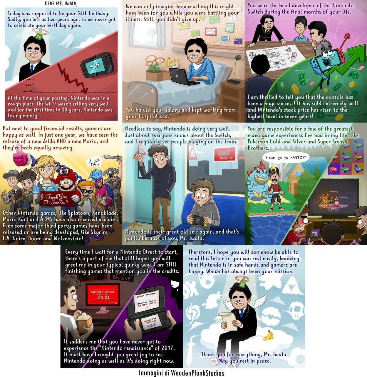 "Happy 58th birthday Mr. Iwata" (Immagini di WoodenPlankStudios) @Creeperiano99Channel Visualizza su[...]