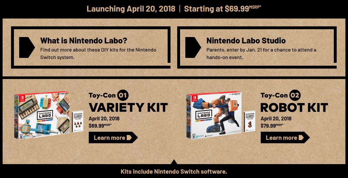 Ecco quanto costano i Kit di Nintendo Labo @Creeperiano99Channel  telegram Visu[...]