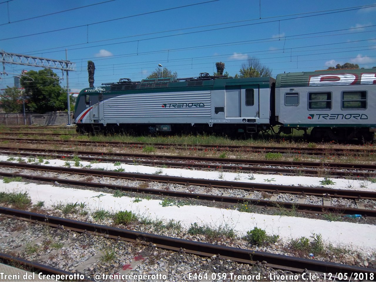 #E464.059 #trenord a #Livorno Centrale 12/05/2018 @trenicreeperotto