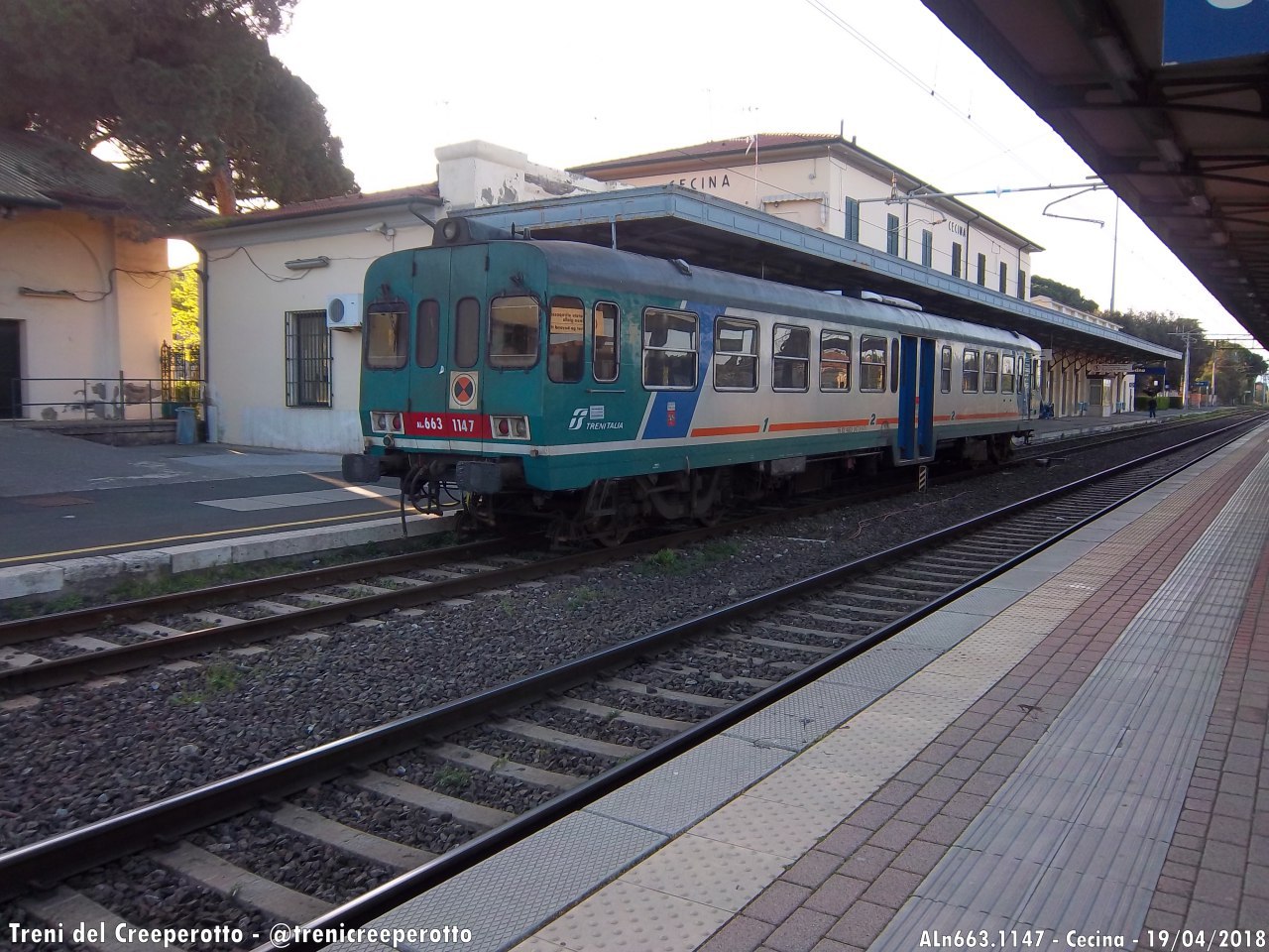 #ALn663.1147 per #Volterra 19/04/2018 #Cecina @trenicreeperotto