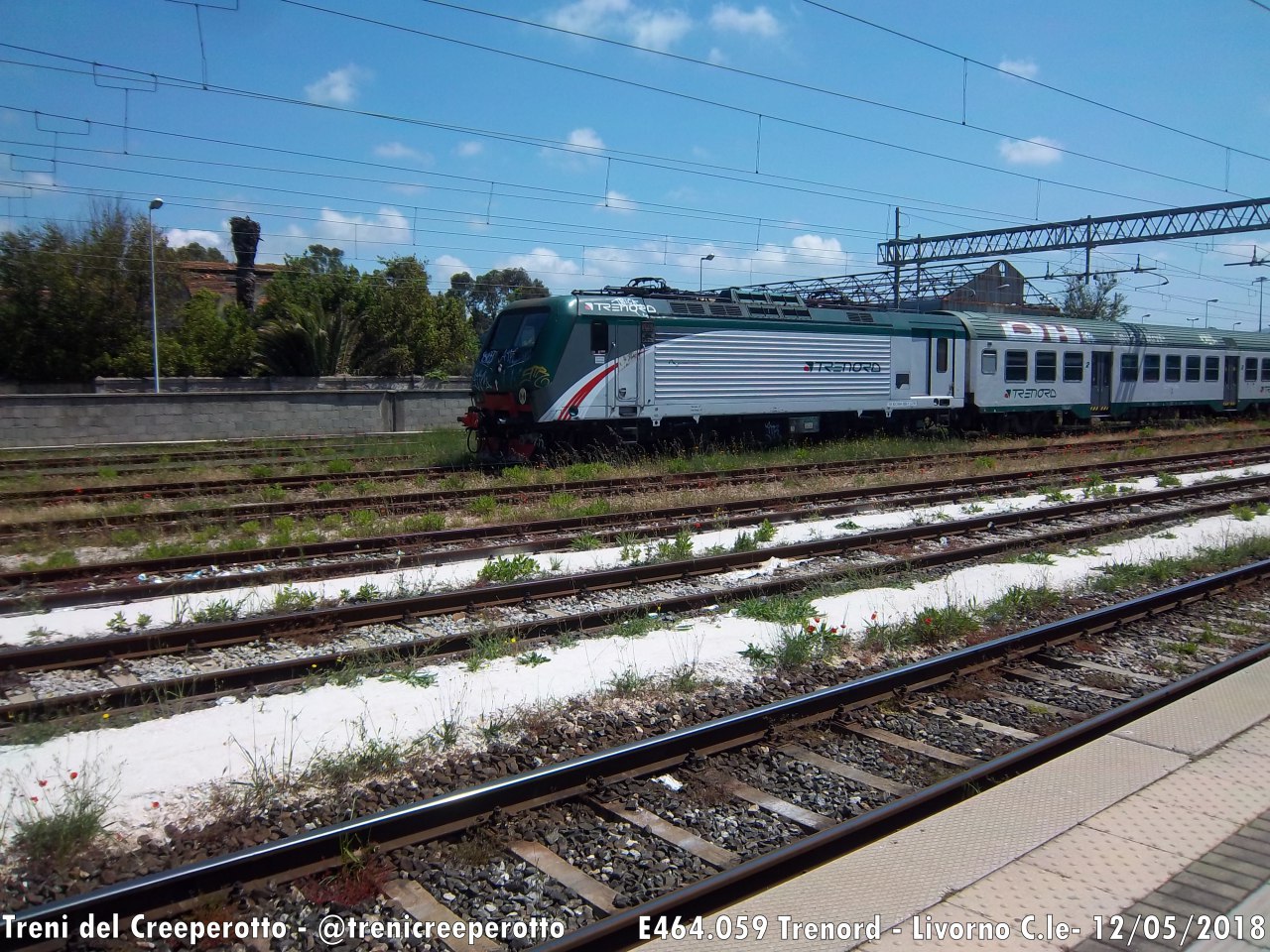 #E464.059 #trenord a #Livorno Centrale 12/05/2018 @trenicreeperotto